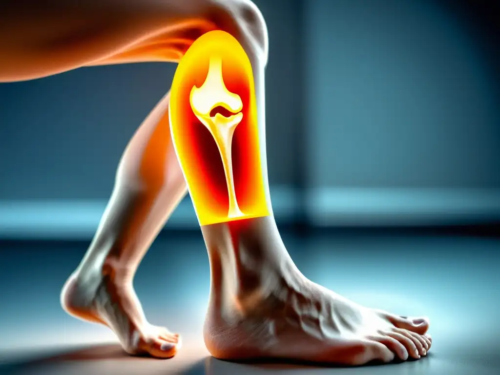 Exploración de densidad ósea de atleta: tecnología de vanguardia Una atleta se somete a un escaneo óseo de alta resolución, destacando la importancia de la nutrición deportiva para la salud ósea