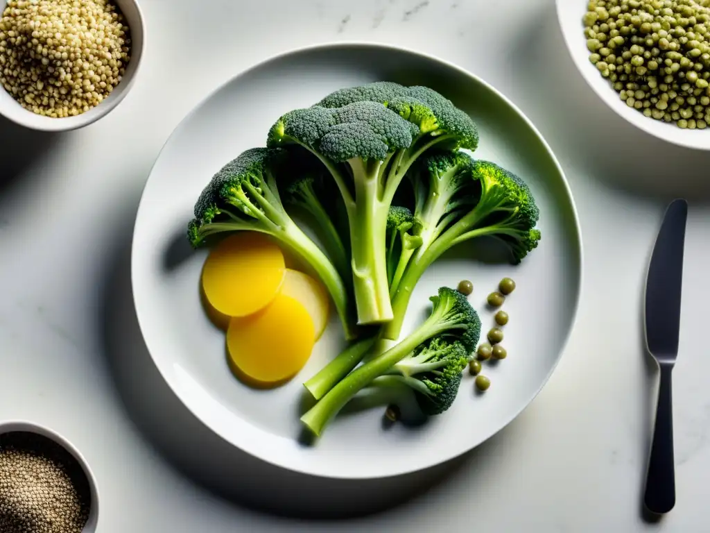 Vibrante variedad de alimentos ricos en fibra Una composición vibrante de alimentos ricos en fibra dietética para microbiota deportiva, con detalles y colores que realzan su valor nutricional