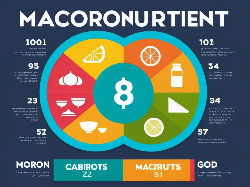 Infografía dinámica de nutrición deportiva Infografía nutrición deportiva avanzada con detalles de macronutrientes, porciones y horarios para atletas