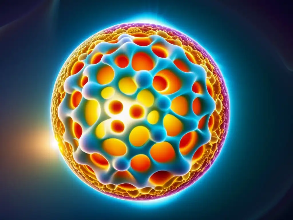 Interacción del calcio en la célula muscular: detallada y vibrante Detalle ultrarrealista de un ion de calcio unido a un receptor proteico en una célula muscular, con colores vibrantes y estructuras moleculares intrincadas, ilustrando la interacción del calcio en el tejido muscular a nivel microscópico