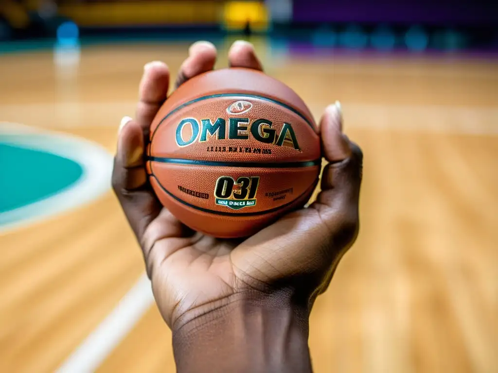 Mano de basquetbolista con omega-3: determinación y vitalidad Mano de jugador de baloncesto sosteniendo cápsula de omega 3, destaca determinación y beneficios omega 3 reducción inflamación