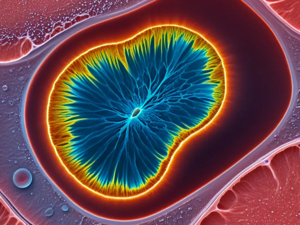 Microscopio: Efectos del desequilibrio electrolítico en tejido muscular Microscopio muestra efectos de desequilibrio electrolítico en tejido muscular