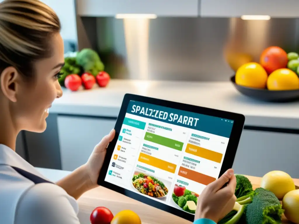 Nutricionista crea plan alimenticio para atleta de invierno Nutricionista preparando plan de nutrición deportiva para deportes de invierno en cocina moderna con ingredientes energéticos y nutritivos