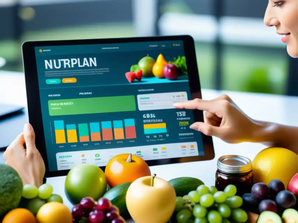 Una nutricionista profesional analiza la dieta de un atleta, con planes de comidas personalizados