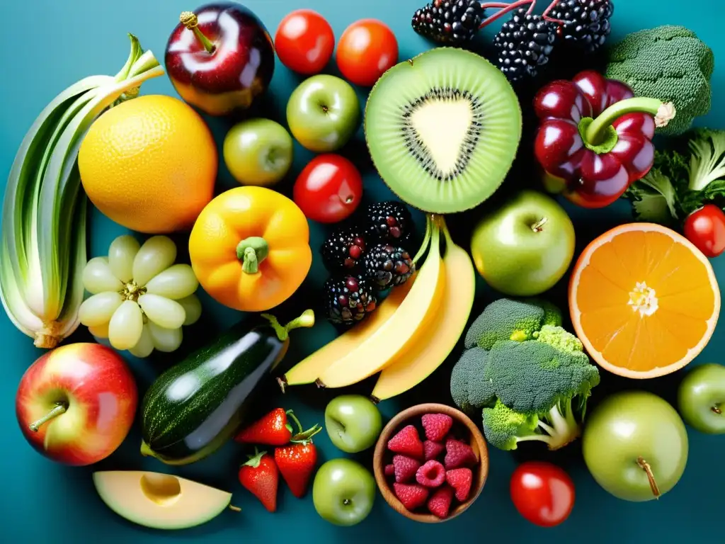 Vibrante y saludable combinación de frutas, verduras, proteínas magras y granos enteros, clave nutrición deportiva rendimiento saludable