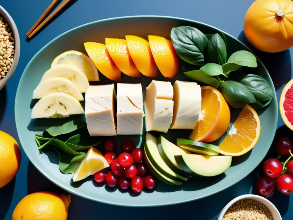 Deliciosa energía para karate: comida nutrida y colorida Vista detallada de un variado y colorido menú para karate, diseñado para energía sostenida